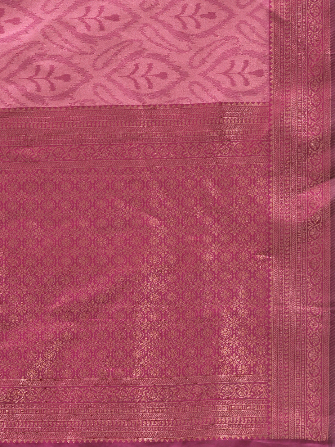 Womens Semi Silk Saree Pink SS256