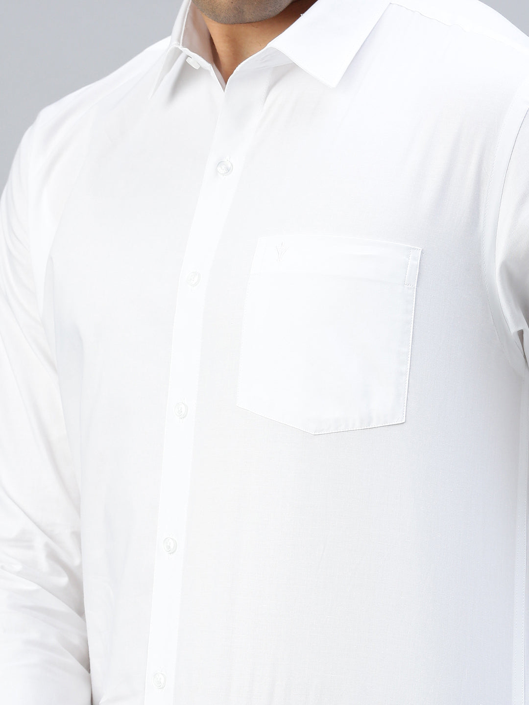 Mens Smart Fit Cotton White Shirt  Challenge