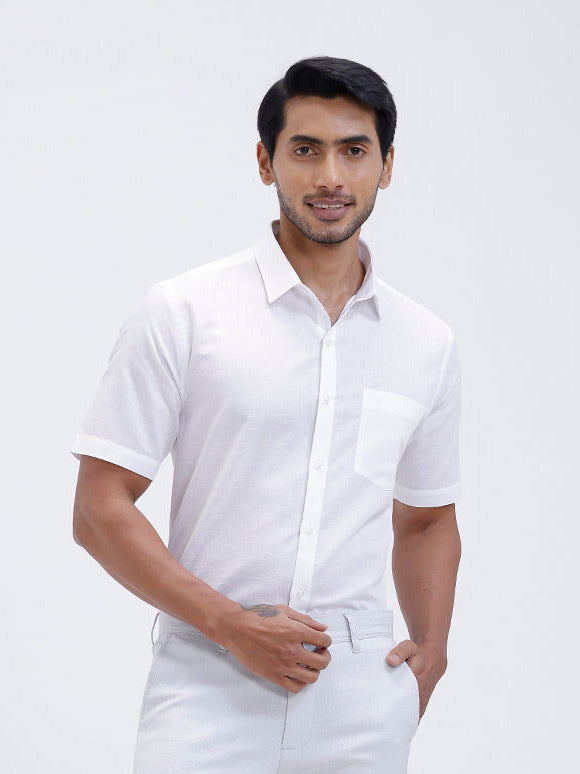 Mens Linen Cotton Half Sleeves Shirt and Pants Combo TR15502