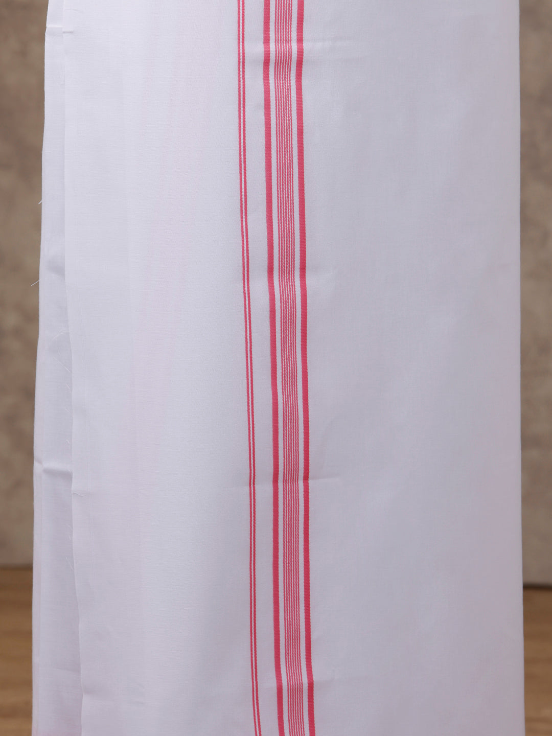 Men Matching Border Dhoti & Half Sleeves Shirt Set Pink C34