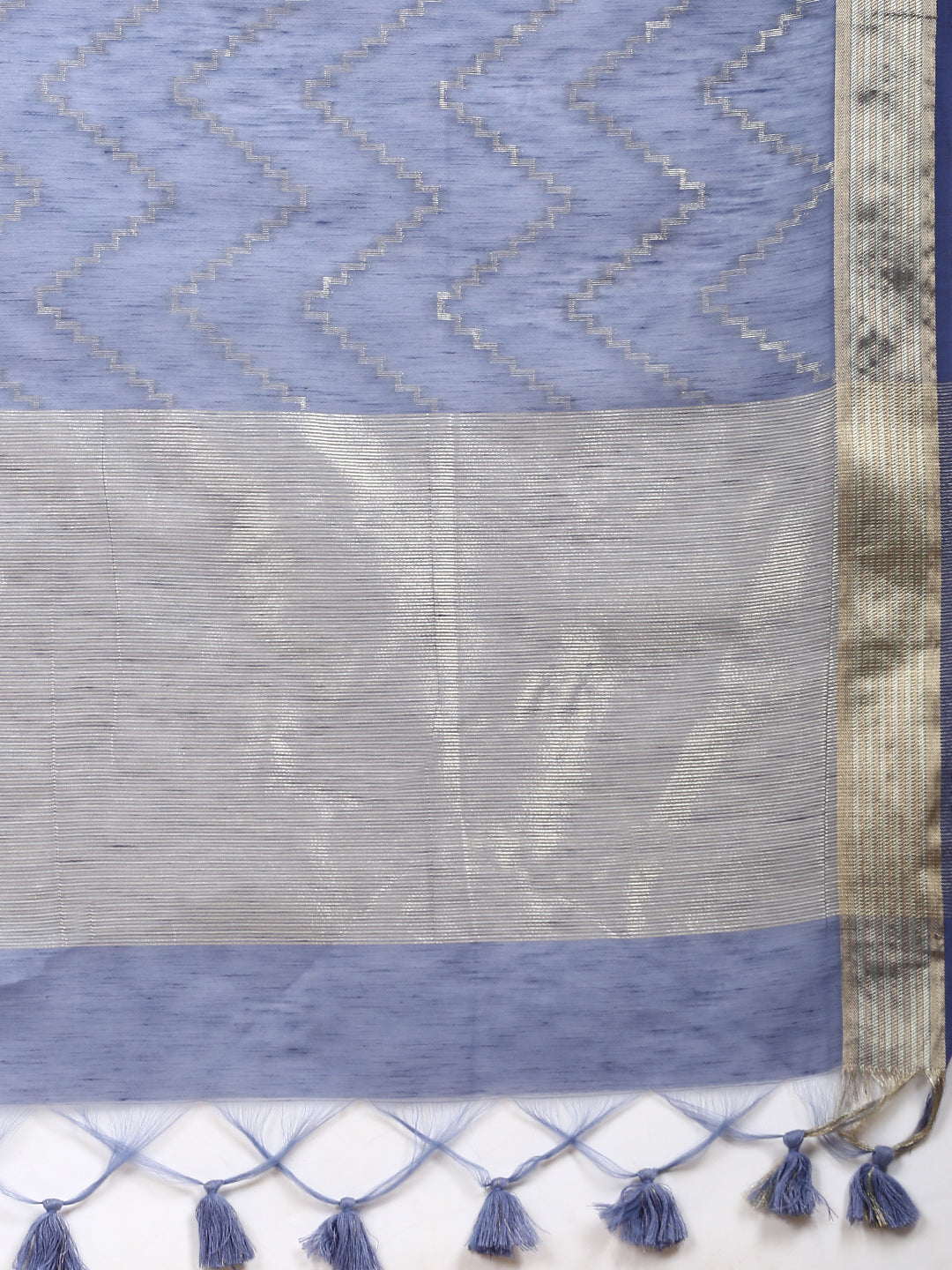 Women Semi Cotton Saree Blue SCS100