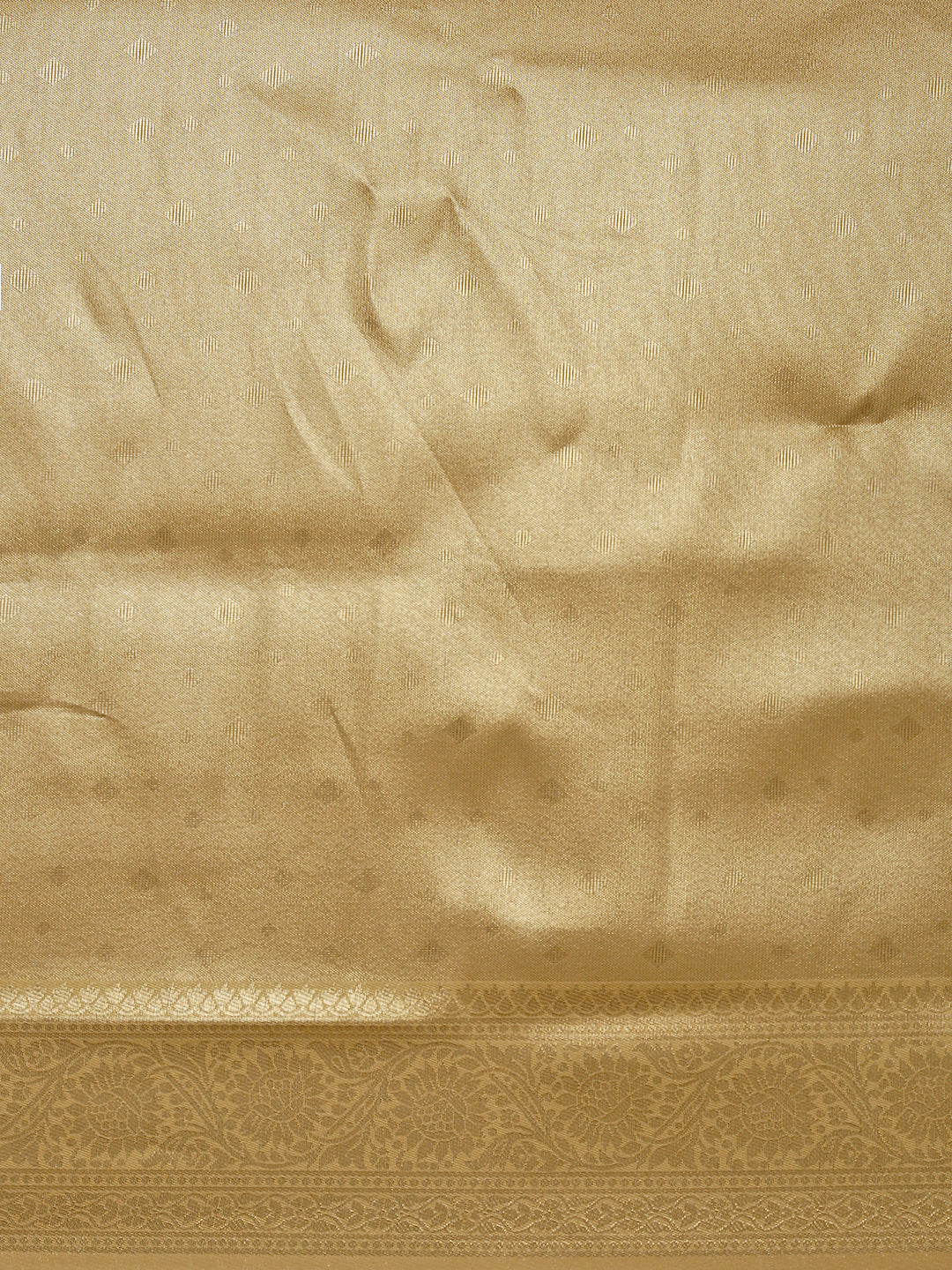 Women Golden Plain Art Silk Saree ASS108