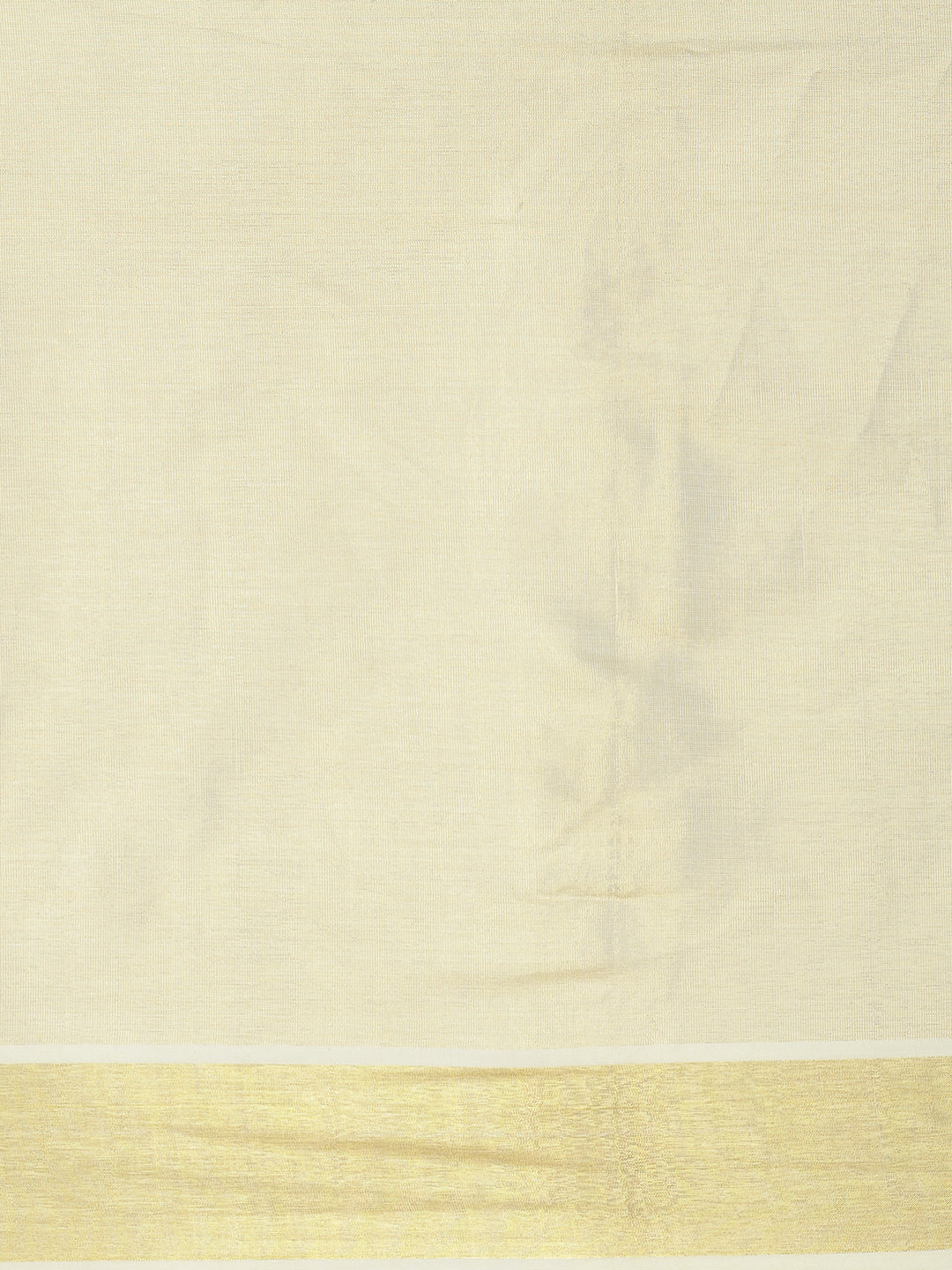 Women Kerala Tissue Gold Plain Saree KS219