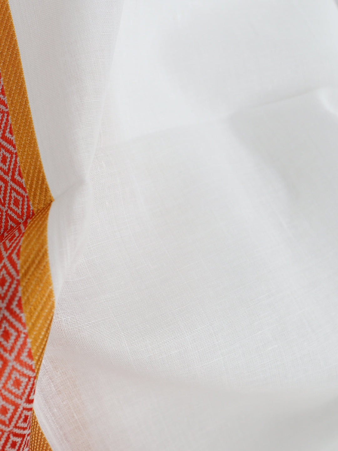 Men Cotton Green Fancy Border Panchakacham with Angavasthram Keerthisena (9+5) KS01