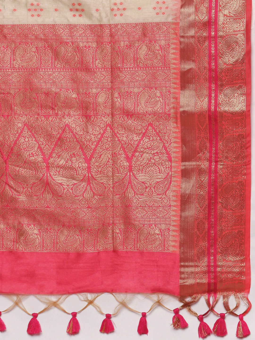 Womens Semi Cotton Weaving Saree SCS91