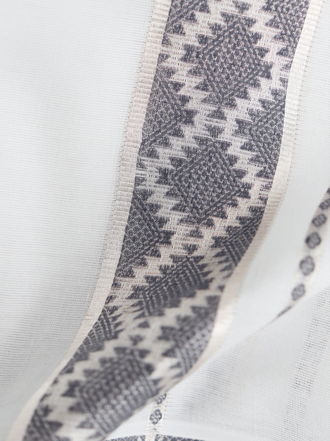 Men Premium Cotton Double Layer White Dhoti with Fancy Jari Border LC27