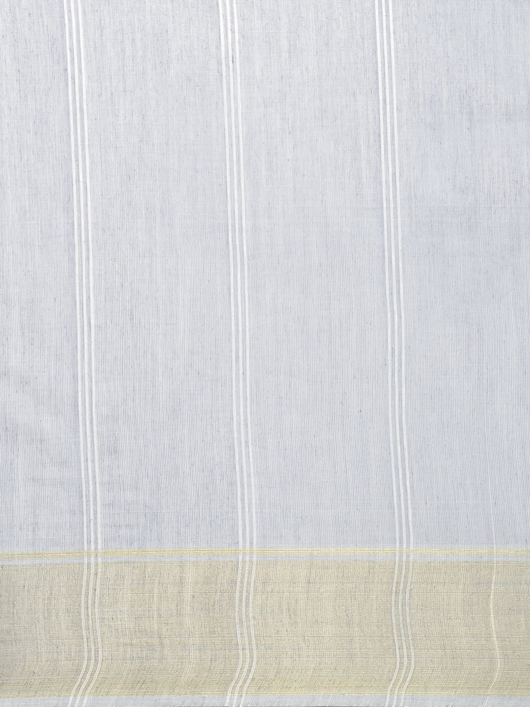 Women Grey Striped Cotton Jute Saree CJ07