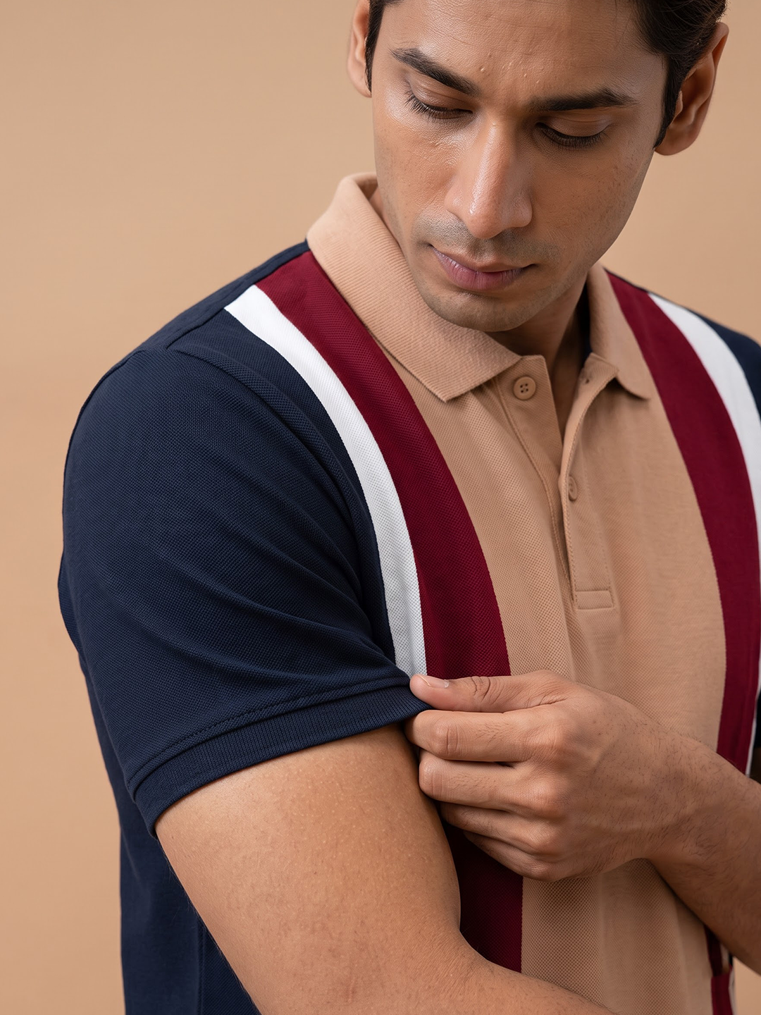 Smart Fit Exclusive Striped Polo T-Shirt Ginger ED19