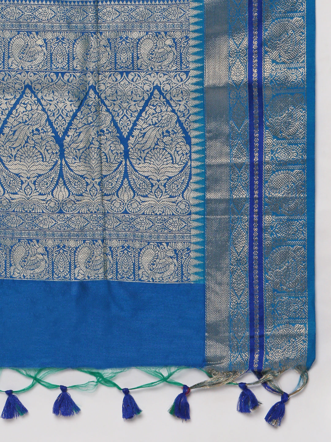 Womens Semi Cotton Weaving Saree SCS93