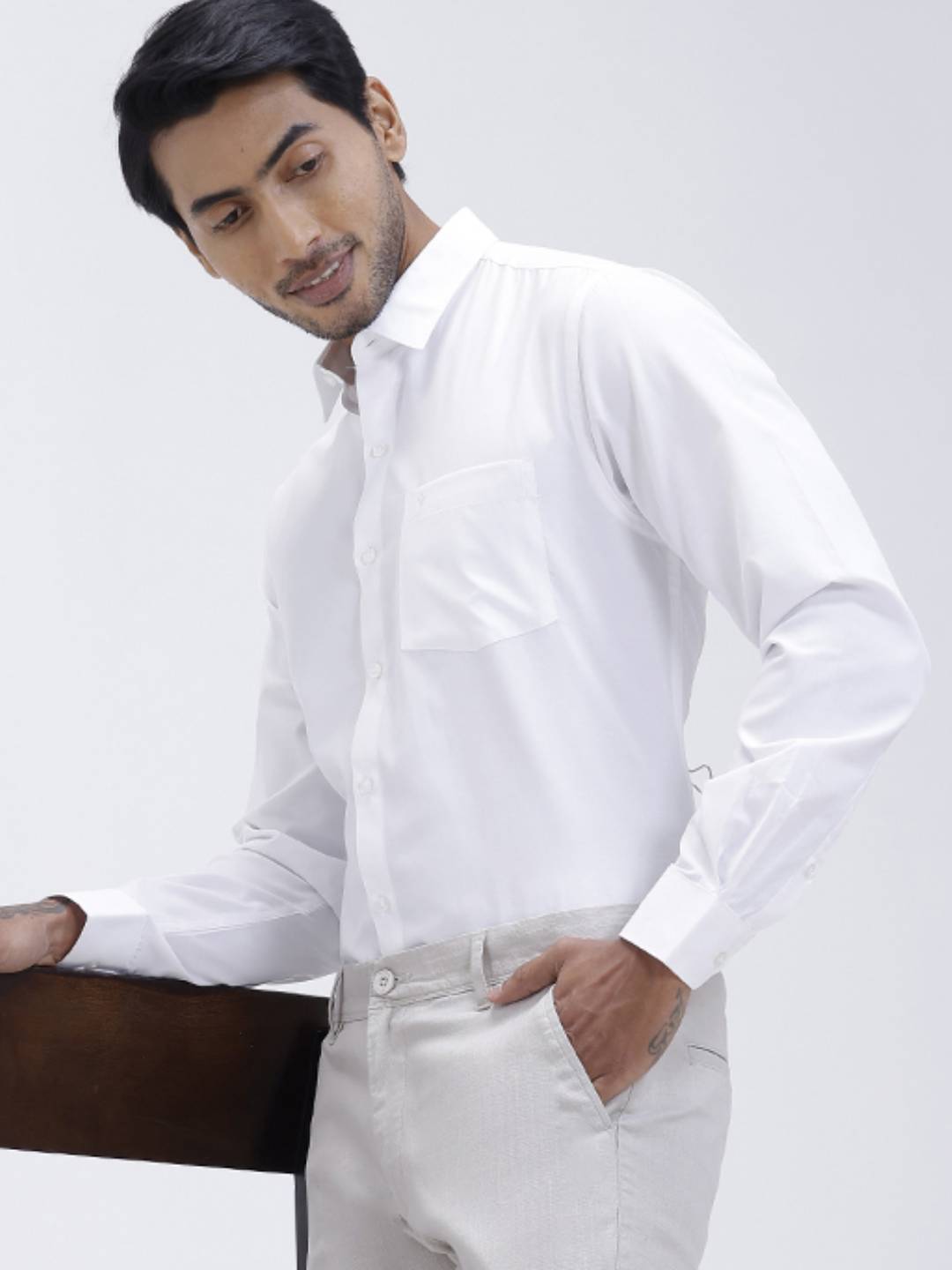 Mens Cotton Rich Full Sleeves Shirt and Pants Combo TR15503
