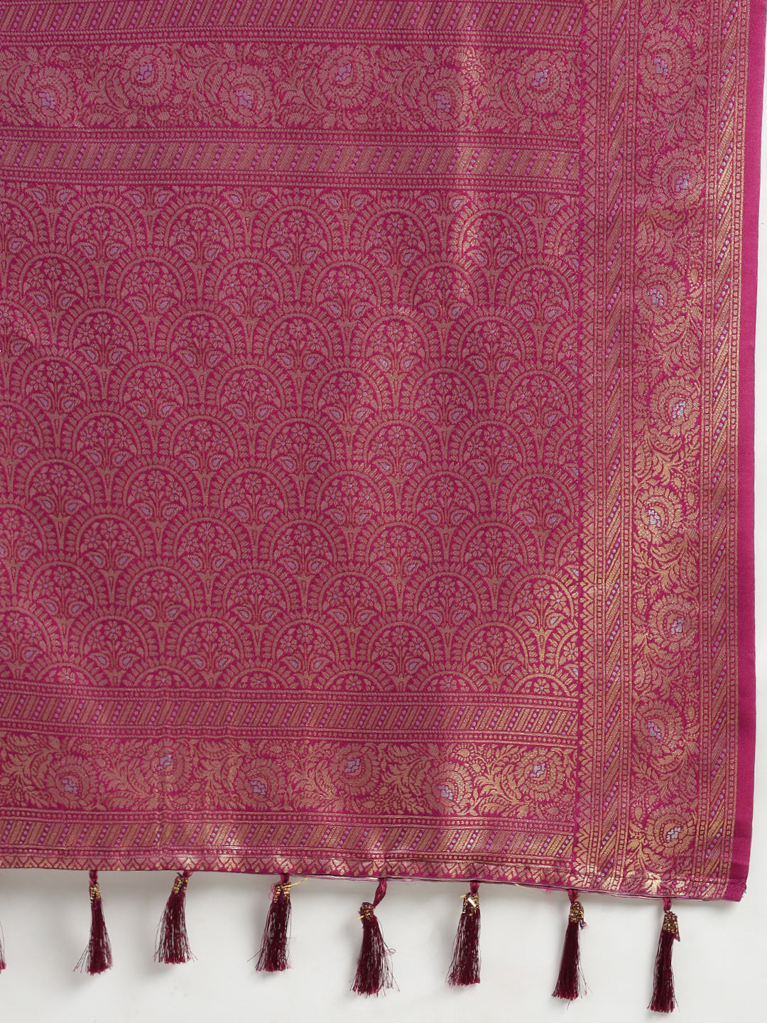 Womens Semi Silk Saree Purple SS262