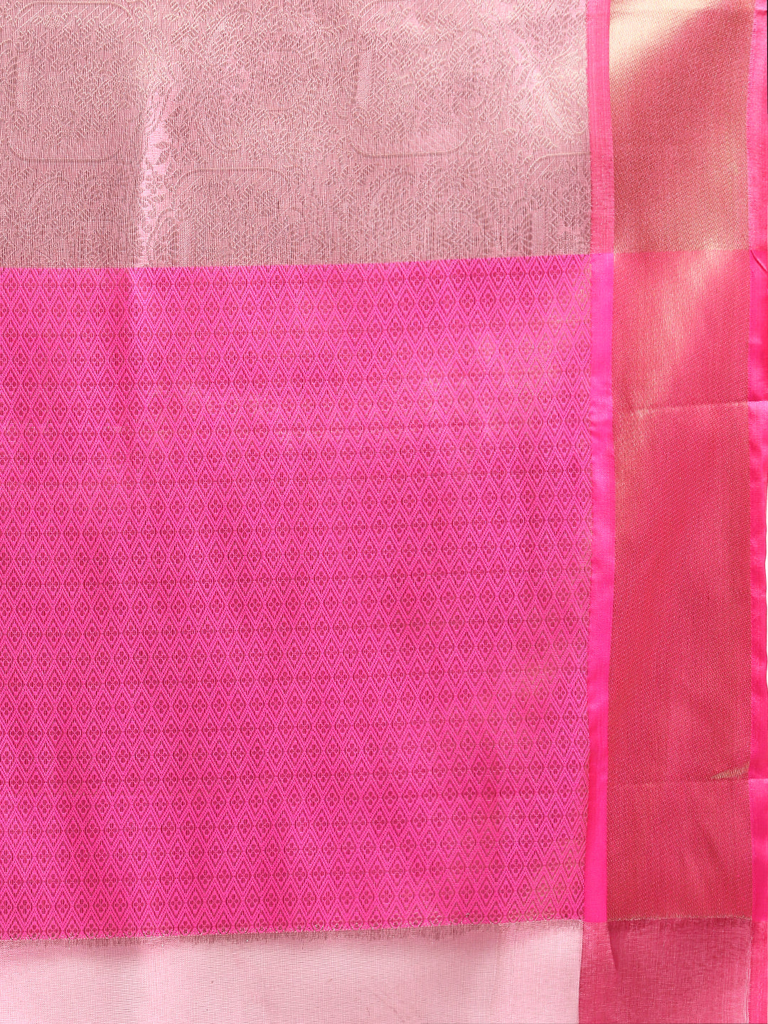 Women Semi Silk Tissue Weaving Saree Pink SS278