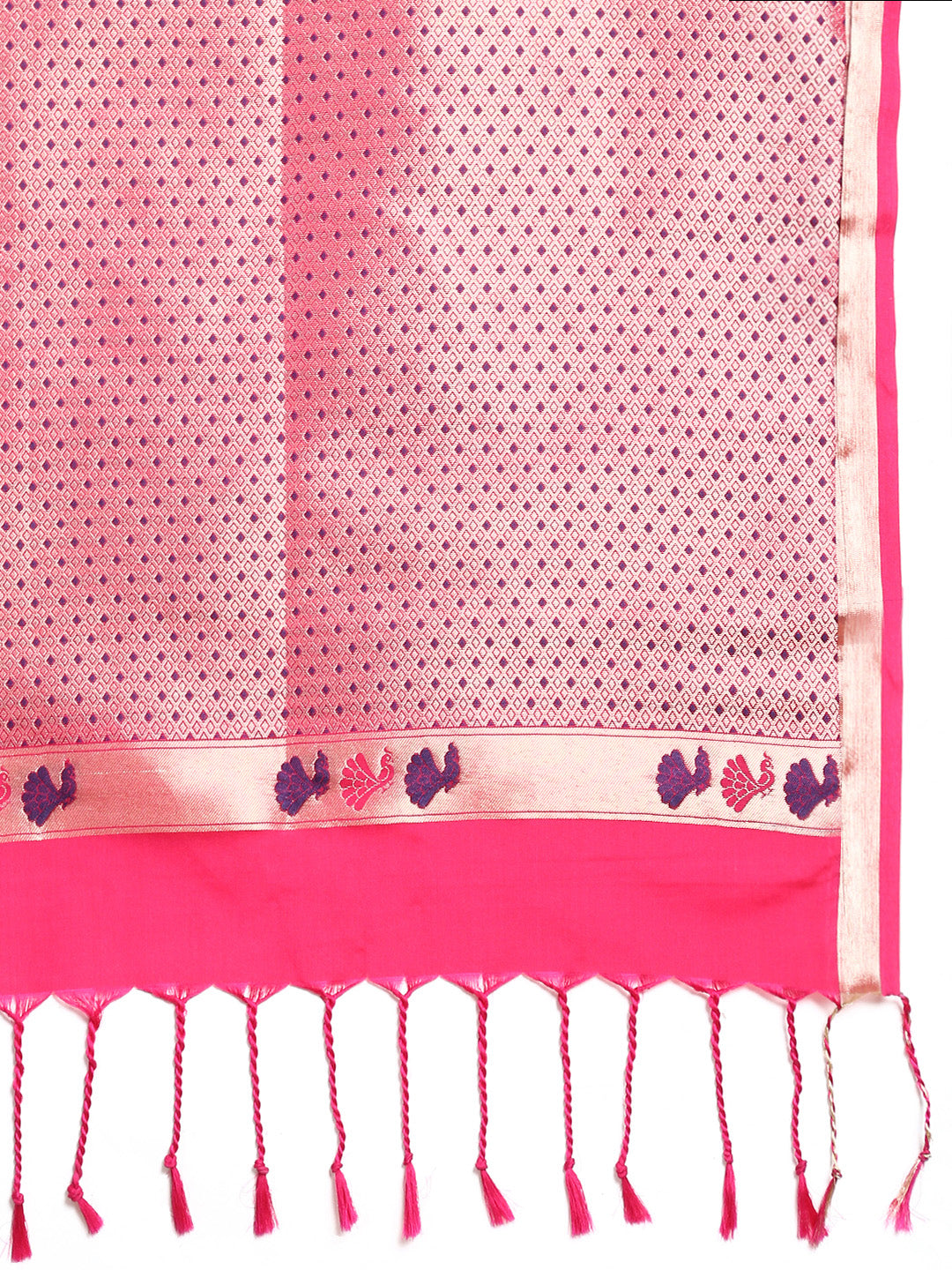 Elegant Semi Soft Silk Sandal Colour With Dark Pink Border Saree SS46-Close view