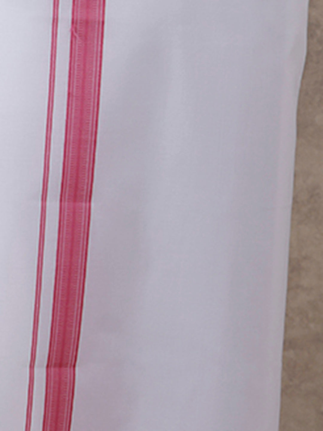 Men Pink Matching Border Dhoti & Full Sleeves Shirt Set Evolution IC2