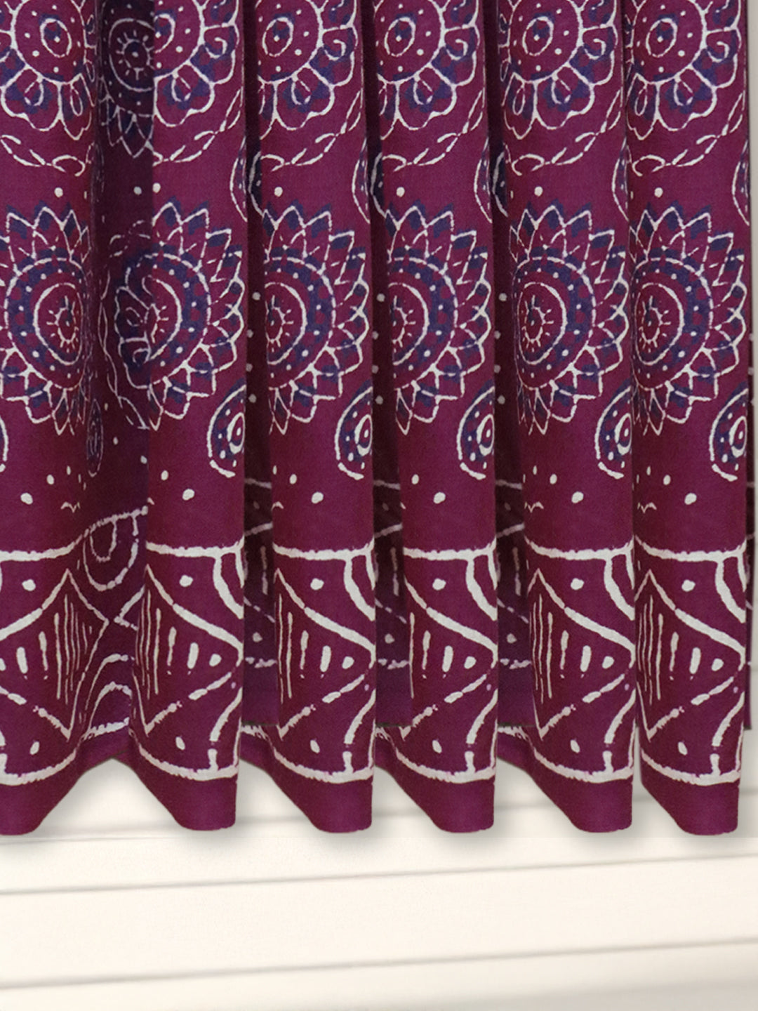 Women Burgendy Soft Cotton Printed Saree SCS170