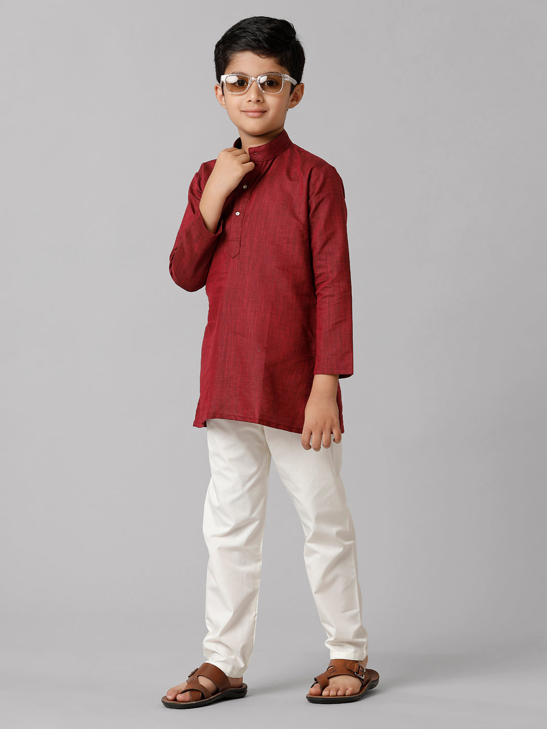 Boys Fantastic Kurtha Full Sleeves Maroon FS7