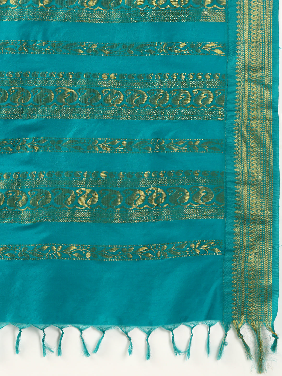 Women Kalyani Cotton Saree Green PCS126