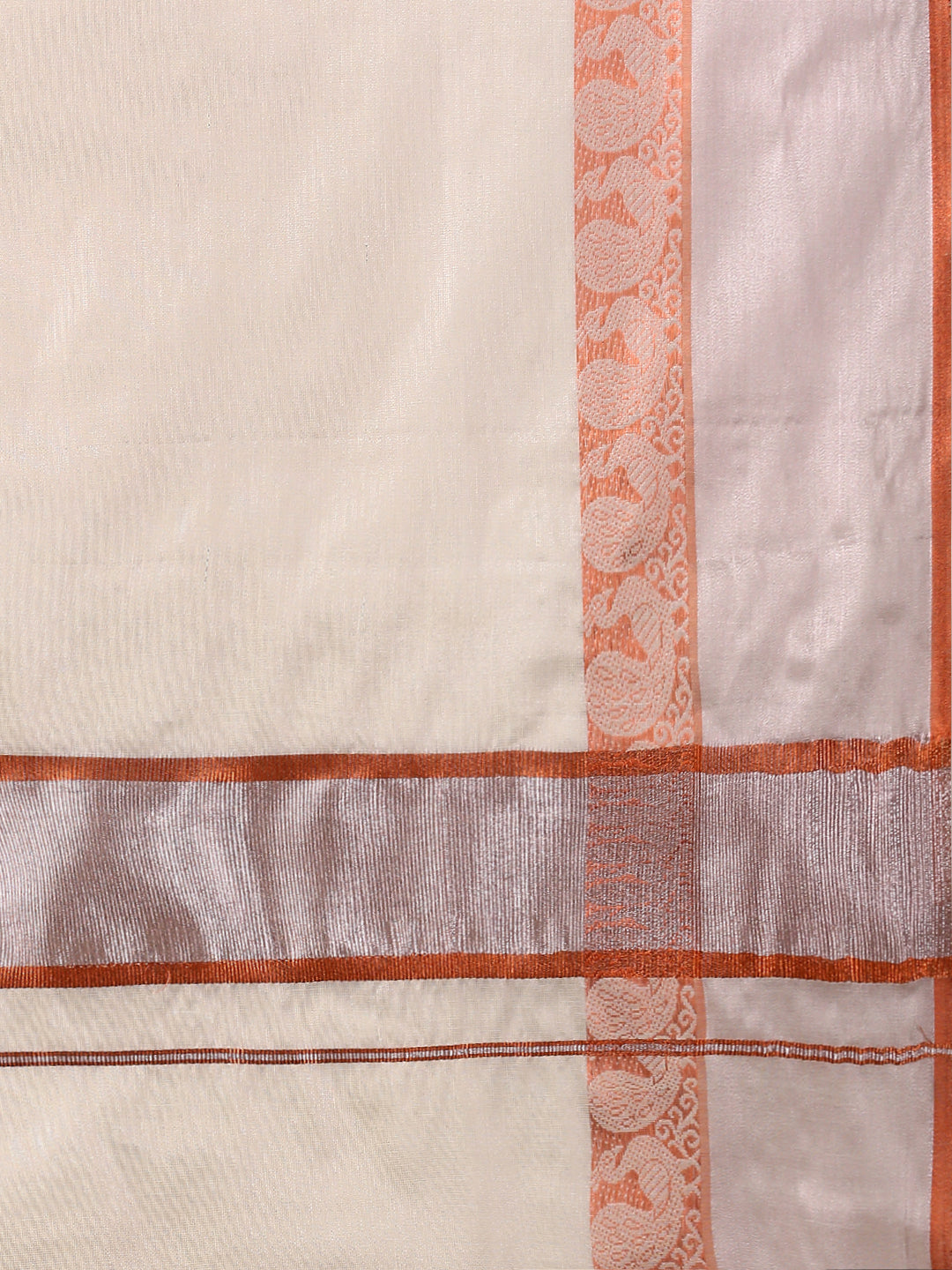 Women Kerala Tissue Saree Copper Jari KS133