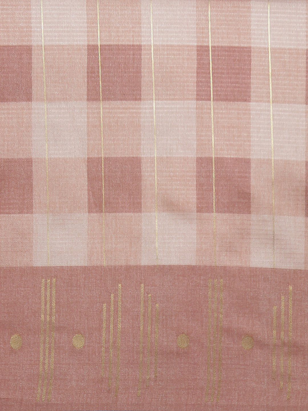 Women Semi Tussar Weaving Brown Saree ST320