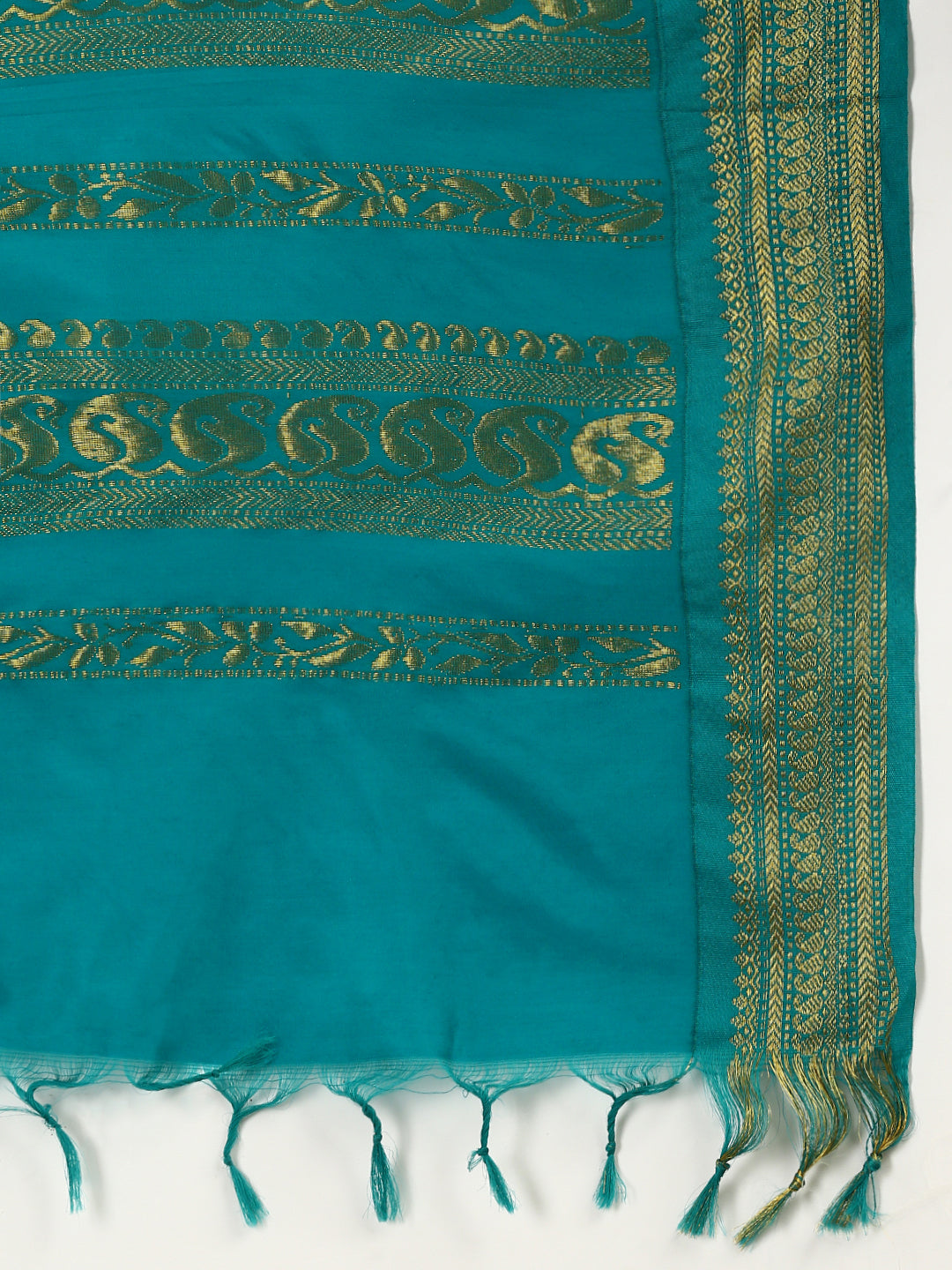 Women Kalyani Cotton Saree Green PCS125