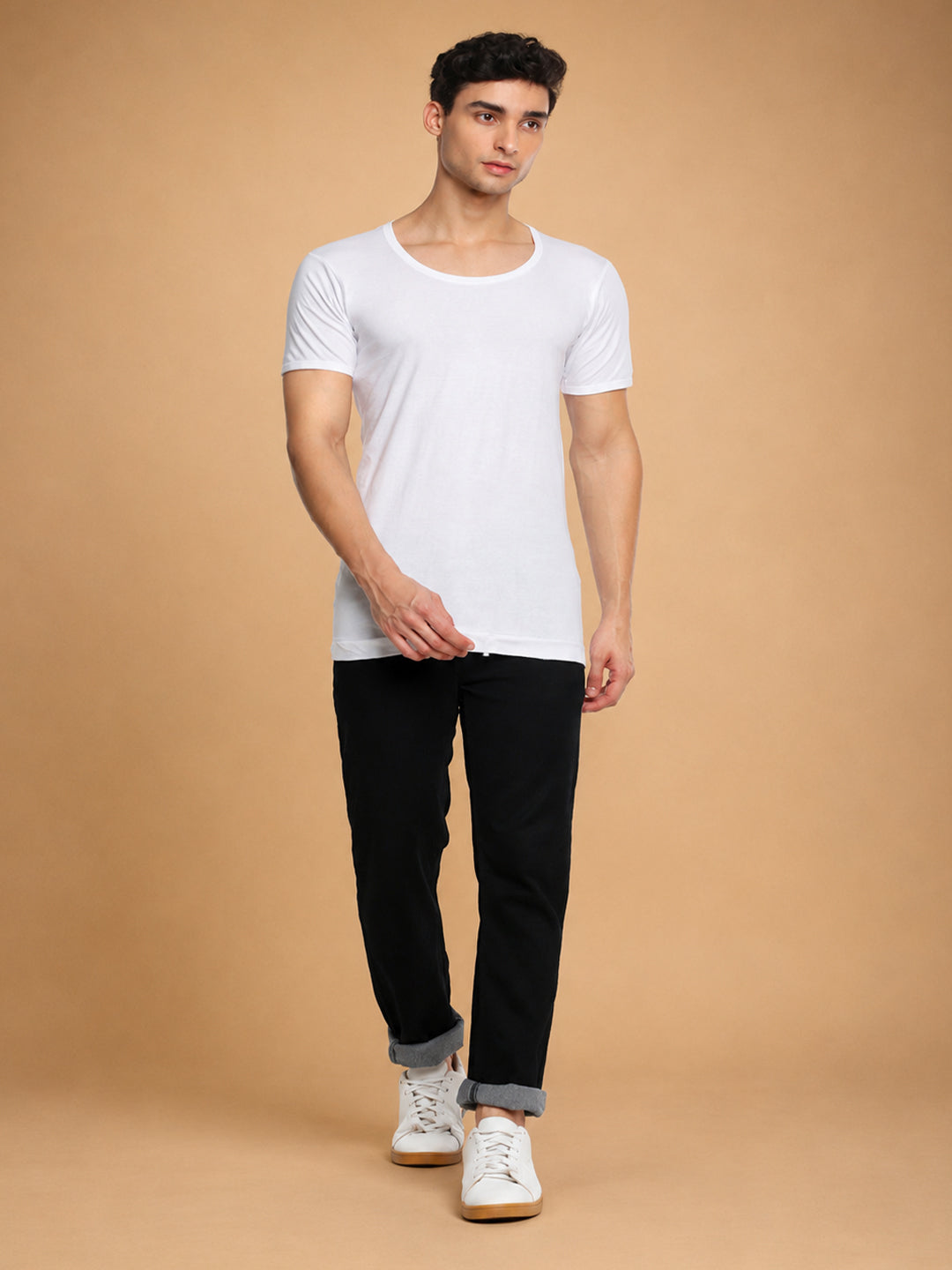 100% Combed Cotton White Vest RNS Sukra (Pack of 2)