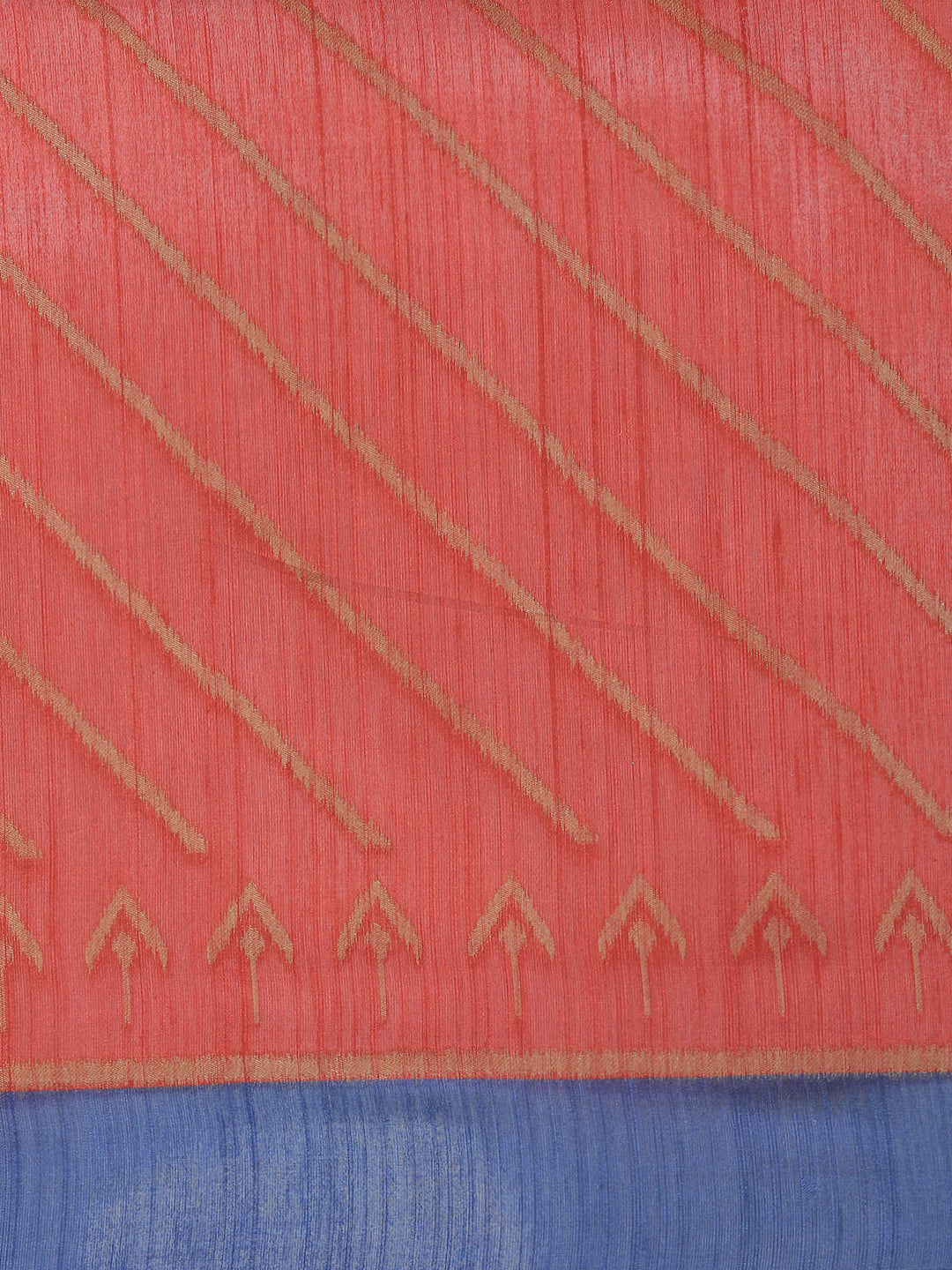 Women Semi Tussar Weaving Red Saree ST321