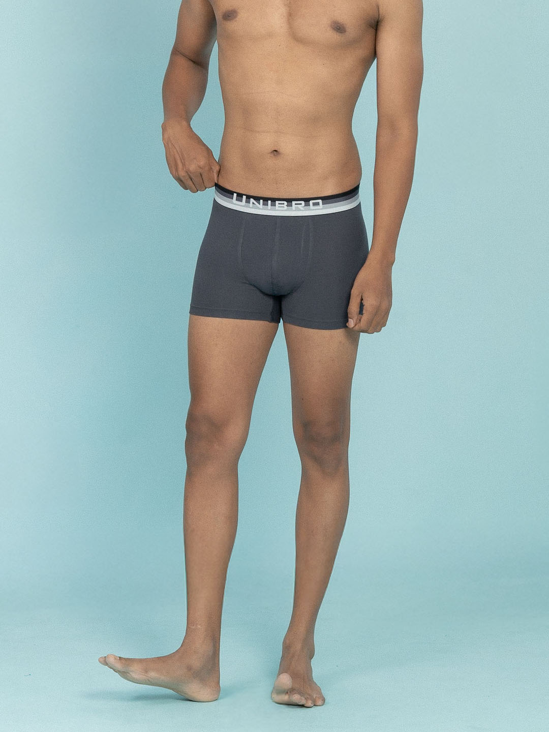 Men TENCEL™ Modal Micro Elastane Stretch Trunk Graphite Grey