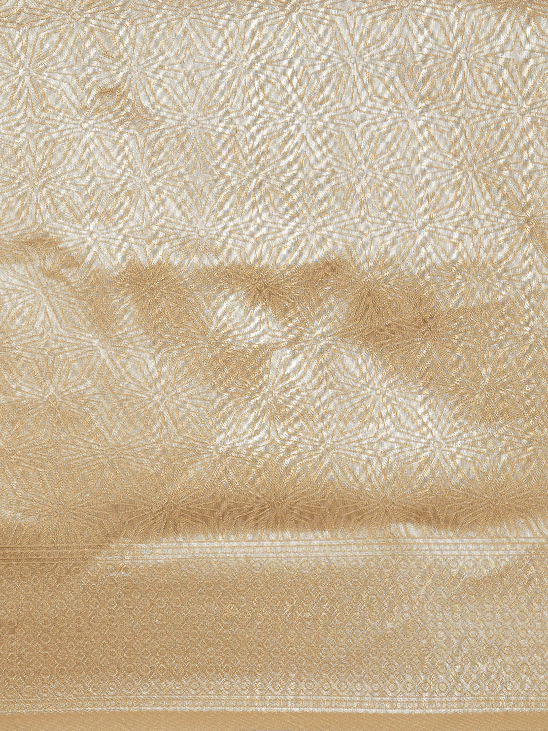 Women Golden Printed Art Silk Saree ASS110