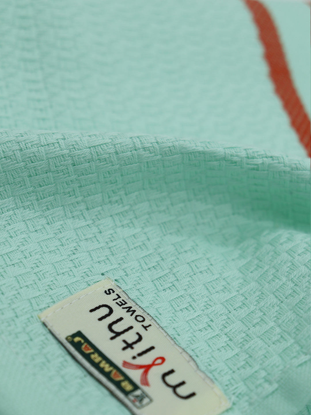 100% Cotton Self Designed Bath Towel Green Magnus MCB07