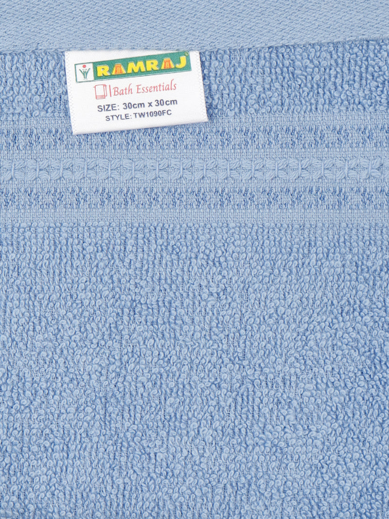 Premium Soft & Absorbent Blue Terry Hand Towel, Face Towel & Bath Towel 3 in 1 Combo