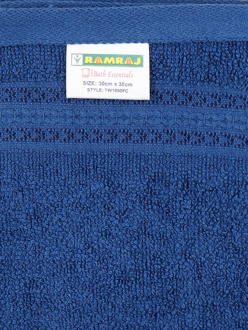 Premium Soft & Absorbent Navy Terry Face Towel FC8 ( Pack of 5 )