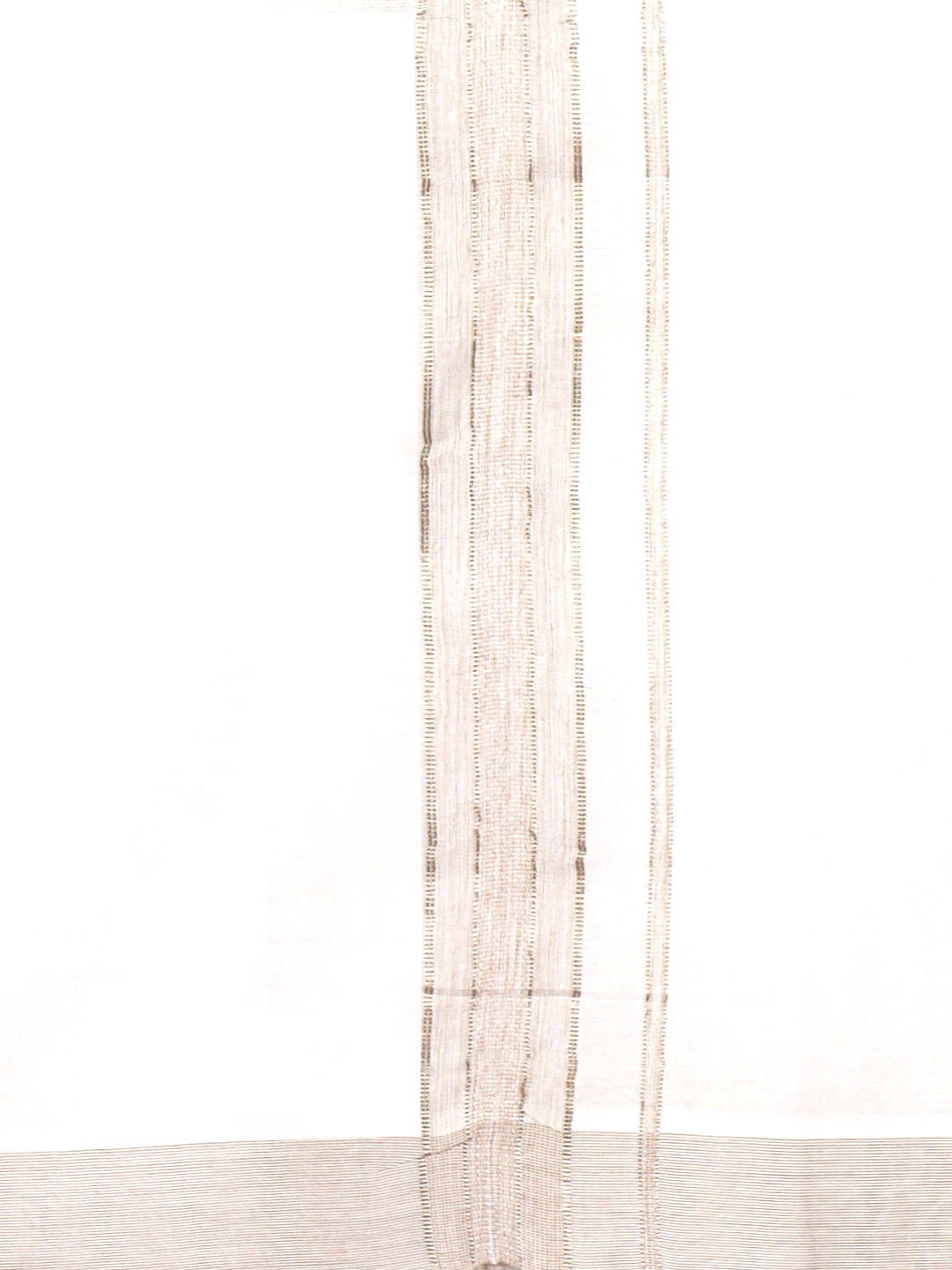 Men 100% Cotton Double Layer White Dhoti with Fancy Jari Border EJF19
