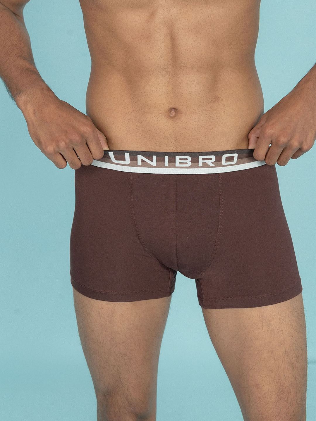 Men TENCEL™ Modal Micro Elastane Stretch Trunk Coffee Brown