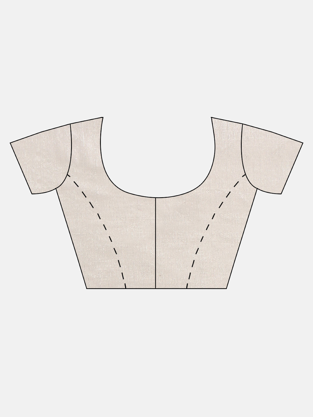 Matching Tissue Jari Dhoti Shirt &  Tissue Jari Saree Couple Combo Silver-Blouse view