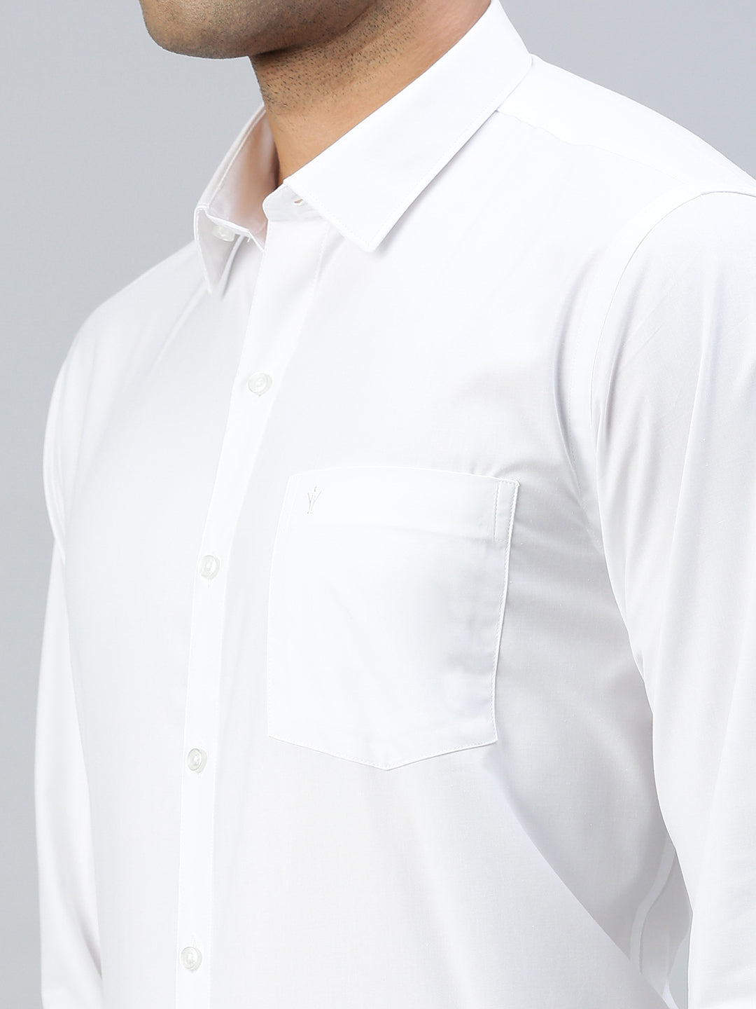 Men Uniform Wrinkle Free White Shirt Full Sleeves