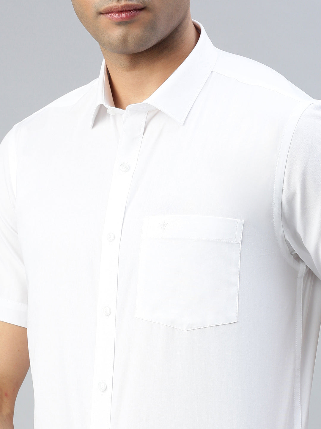 Men uniform 100% Cotton Half Sleeve White Shirt Victory