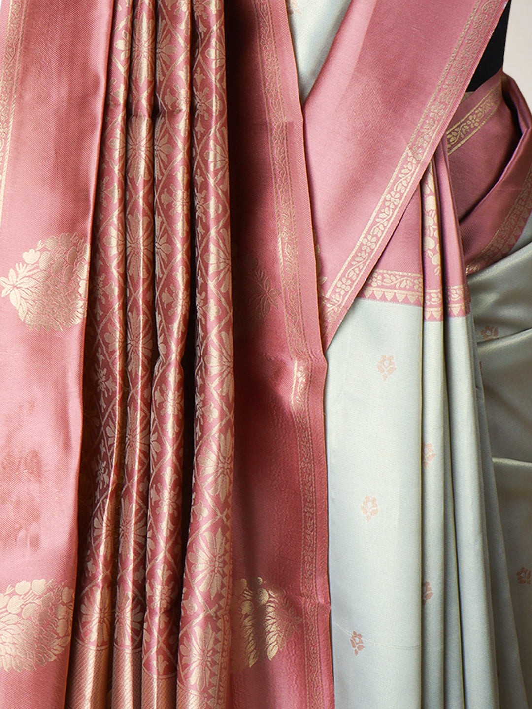 Women Silver Art Silk Saree ASS106