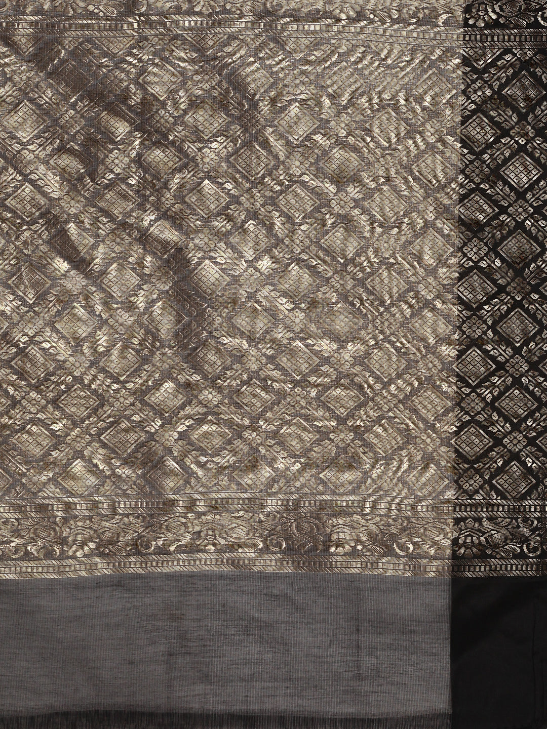 Women Blue Kora Cotton Saree SK106