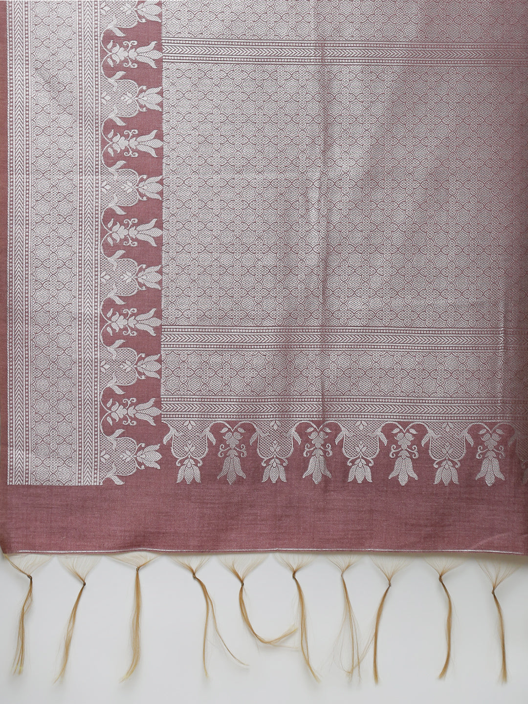 Women Semi Tussar Weaving Navy Saree ST317