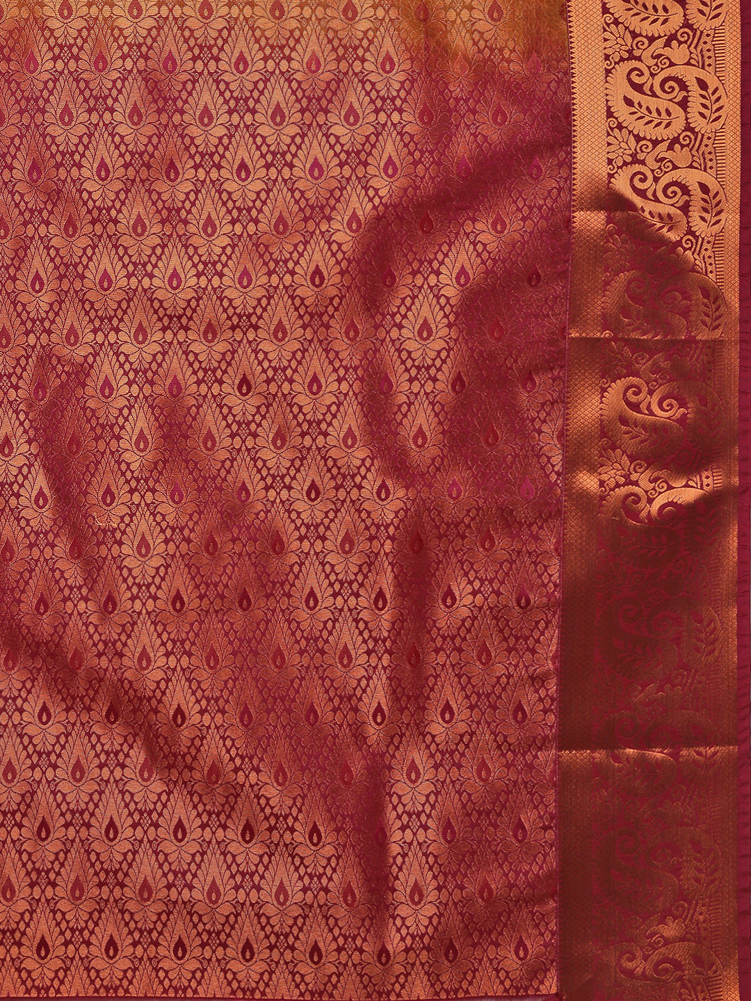 Women Golden Art Silk Saree ASS117