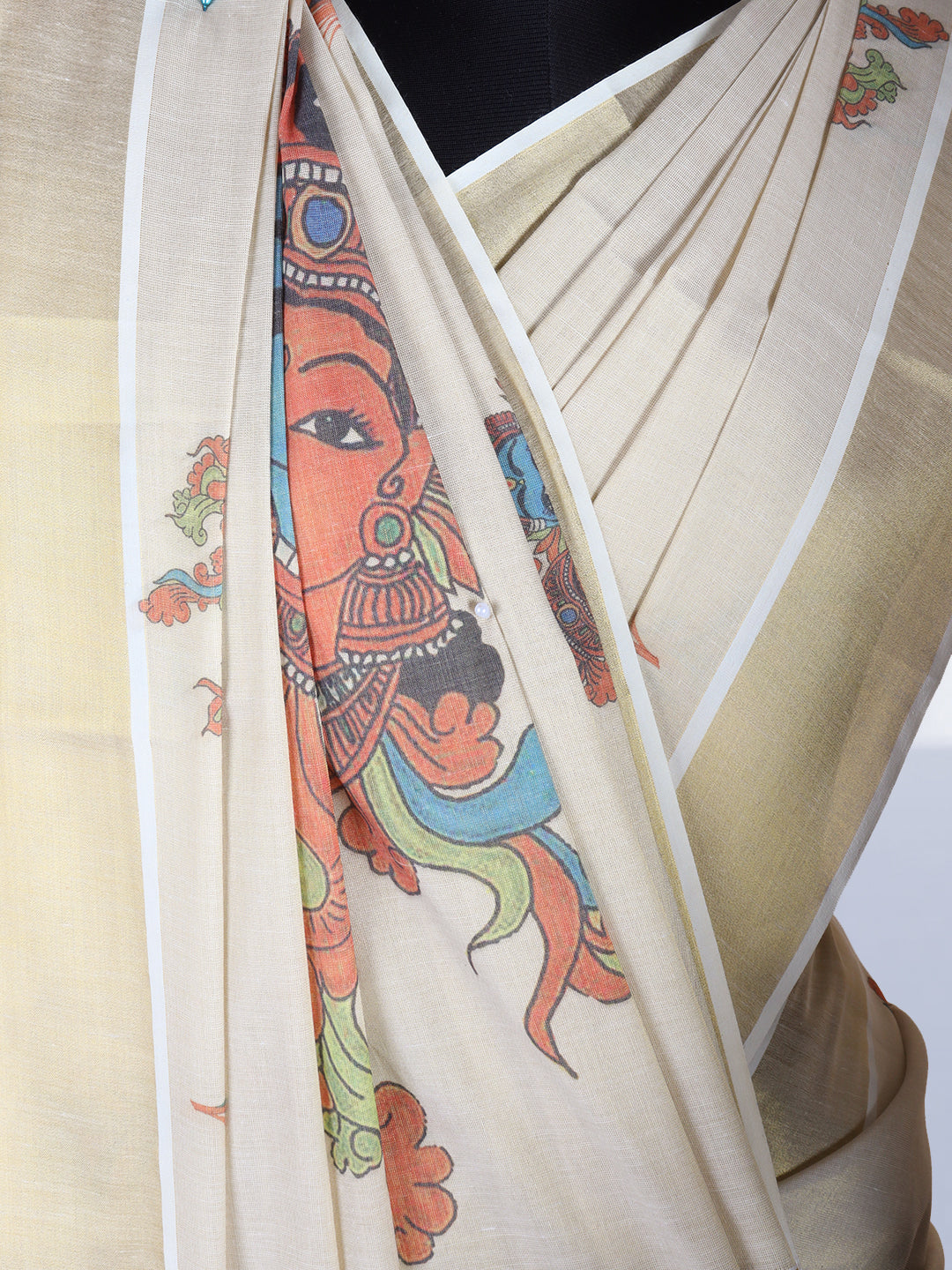 Women Kerala Tissue Gold Saree KS212