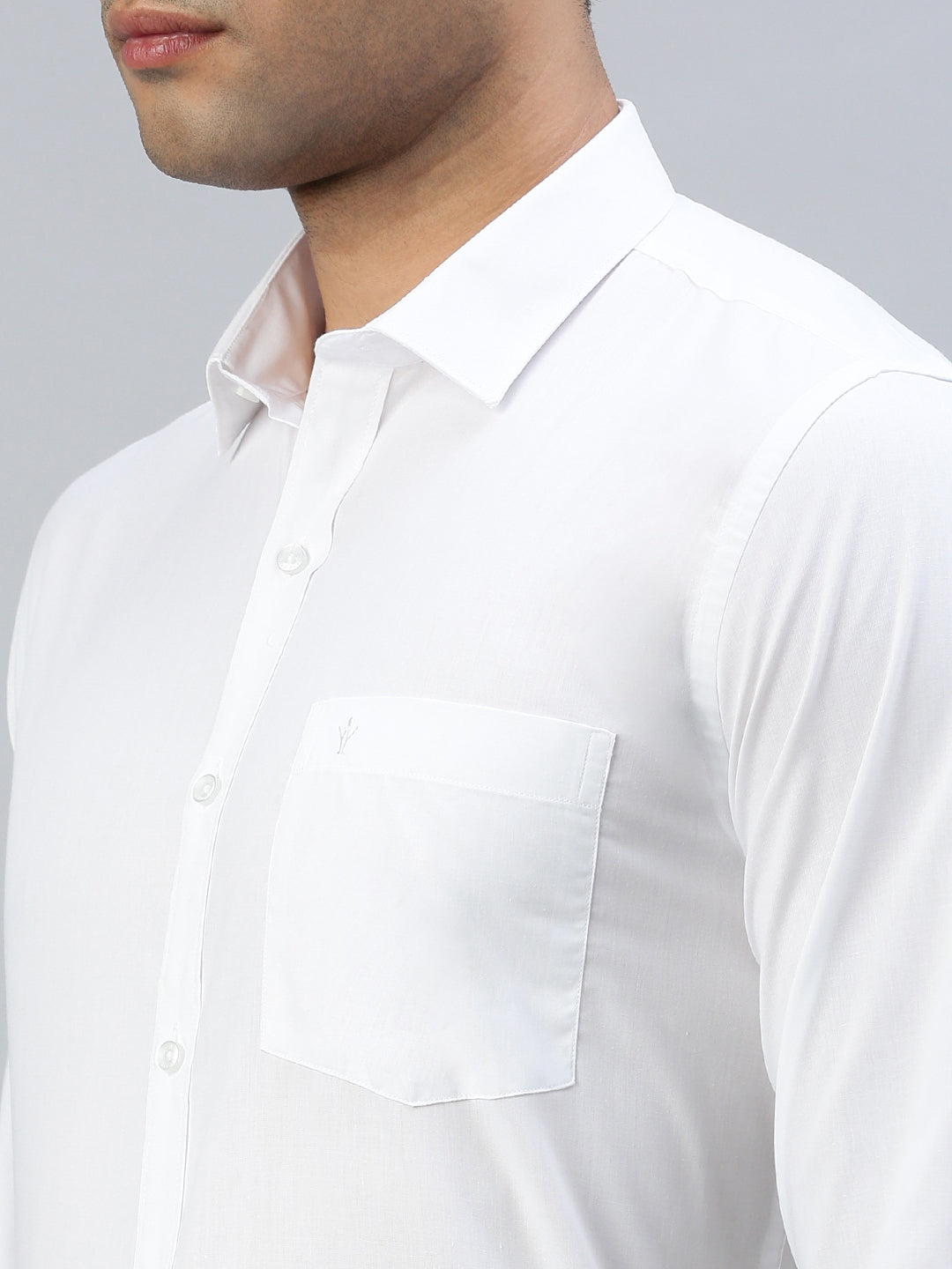 Men Cotton Rich White Shirt Trendy