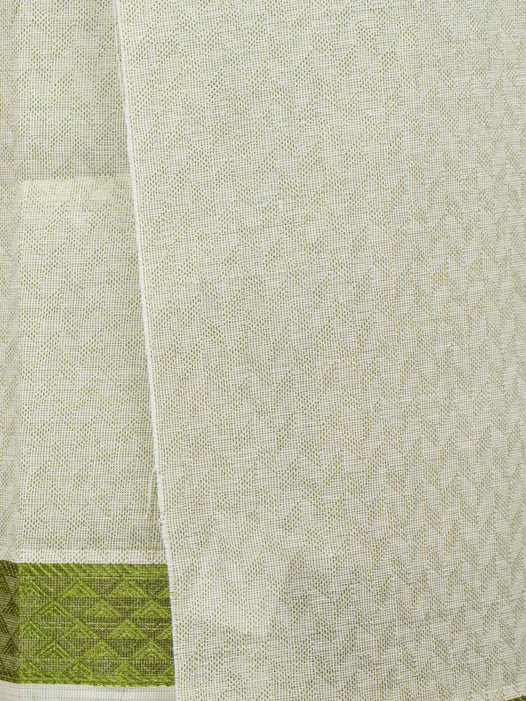 Men Moss Green Tissue Jacquard Full Sleeves Shirt with Matching Dhoti Set MGD12