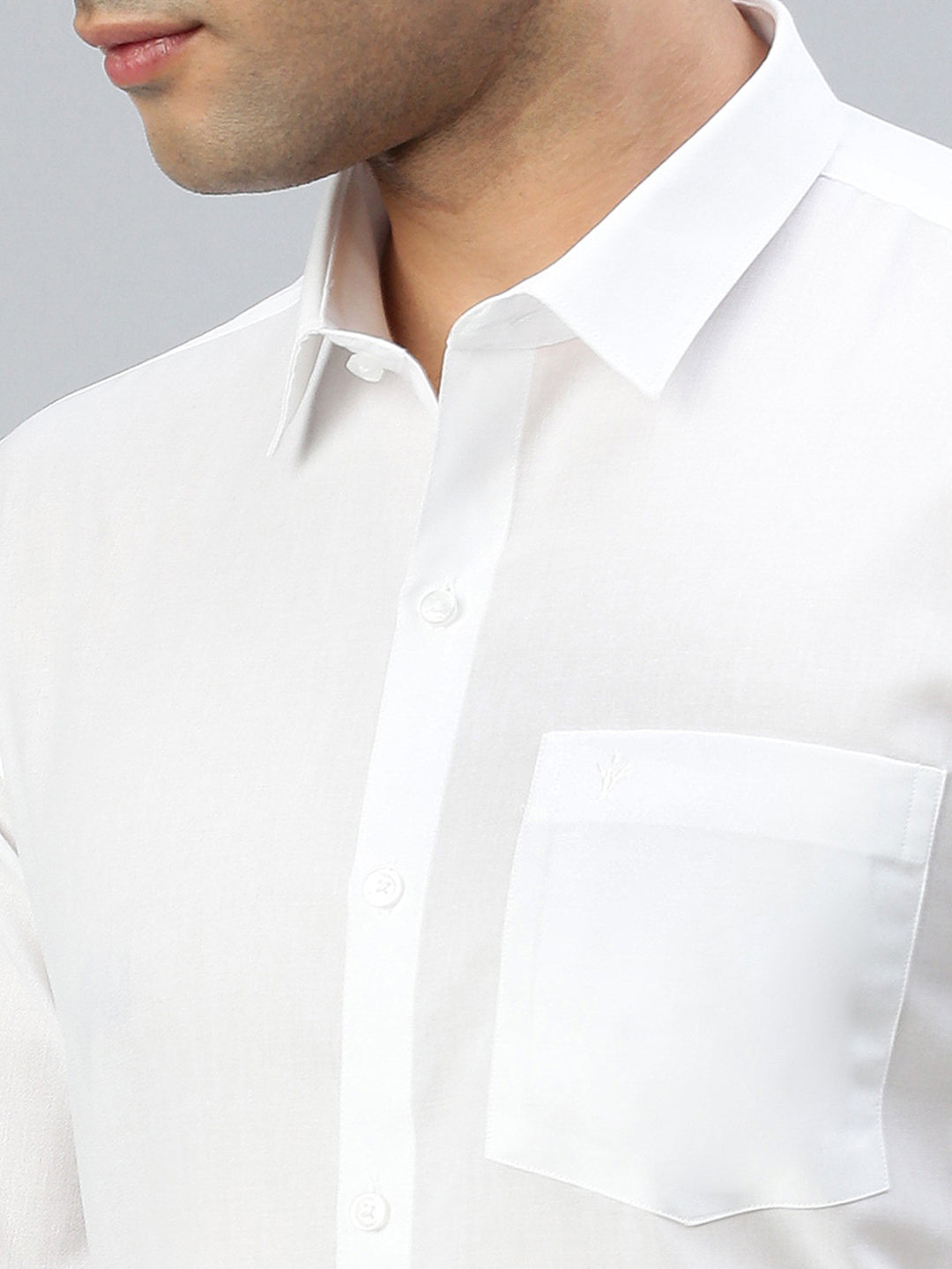 Men Cotton Rich White Shirt  Nanow