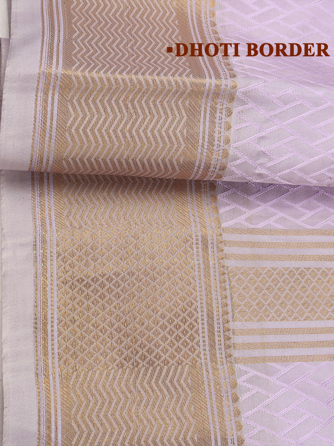 Men Art Silk Wedding Shirting Dhoti & Towel Set Violet Touch Tone TT25