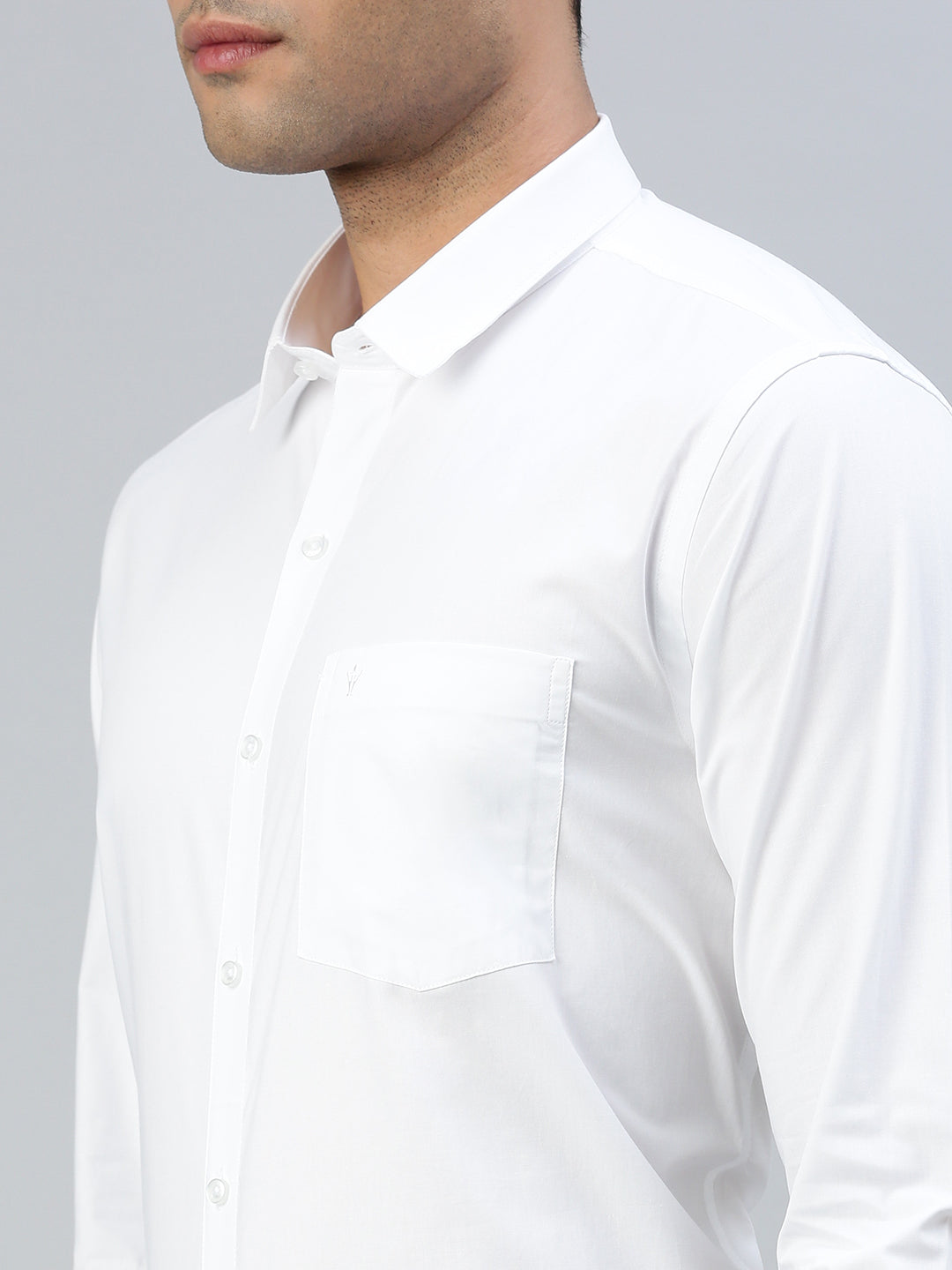 Men 100% Cotton White Shirt Super Faast