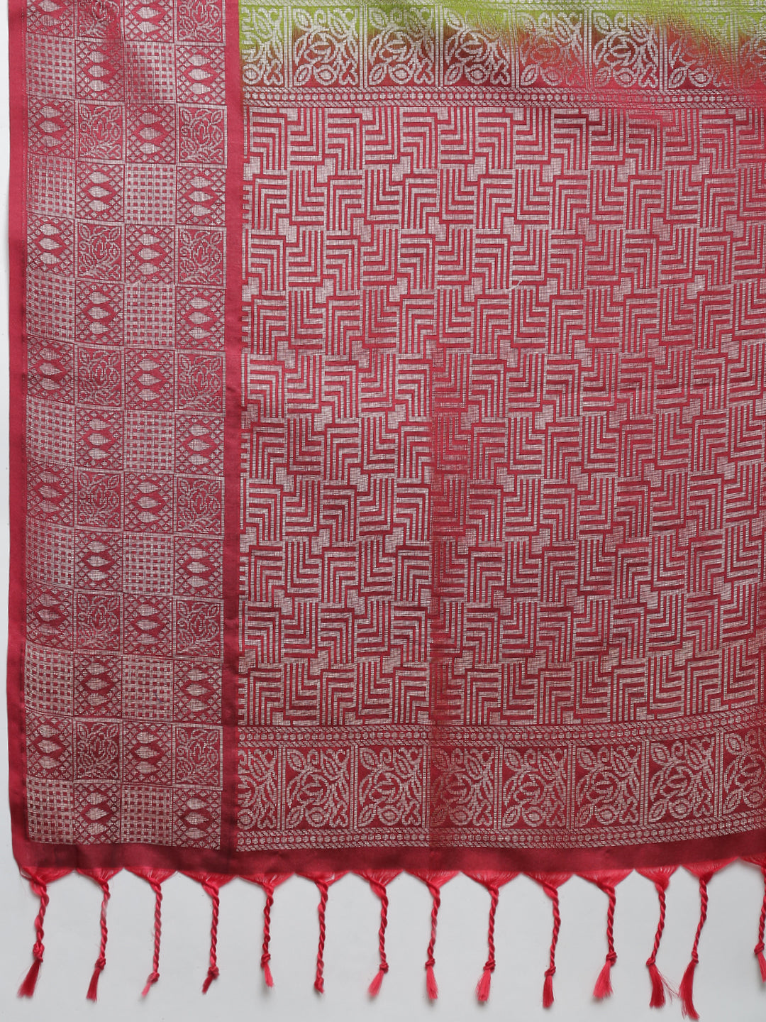 Women Soft Silk Saree Green SS409