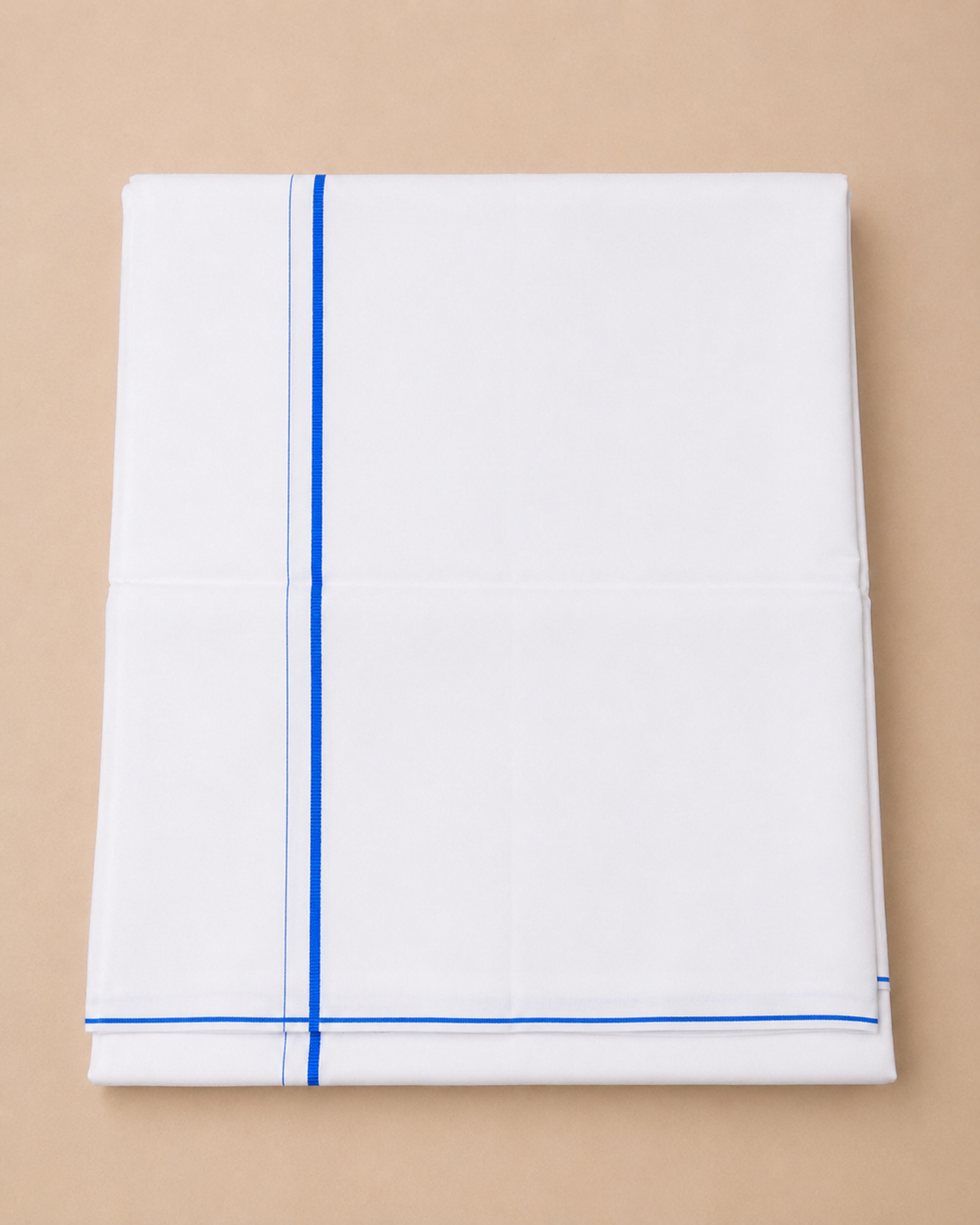 Men 100% Cotton Single Layer White Dhoti with Small Border Smart Nice SN02
