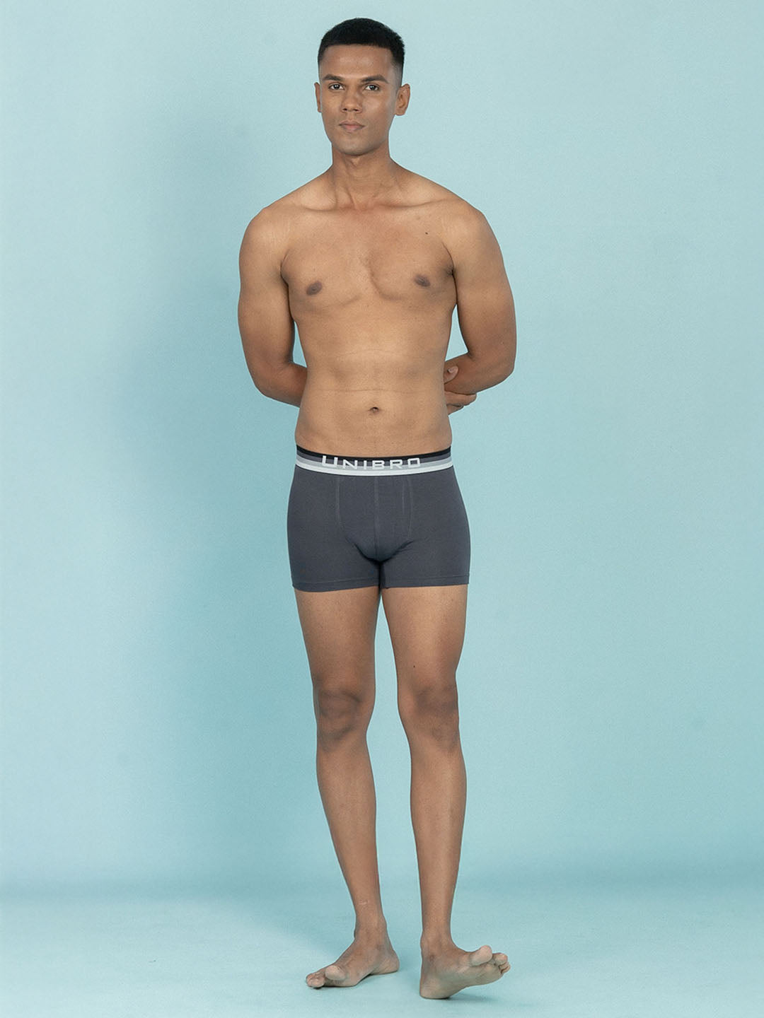 Men TENCEL™ Modal Micro Elastane Stretch Trunk Graphite Grey