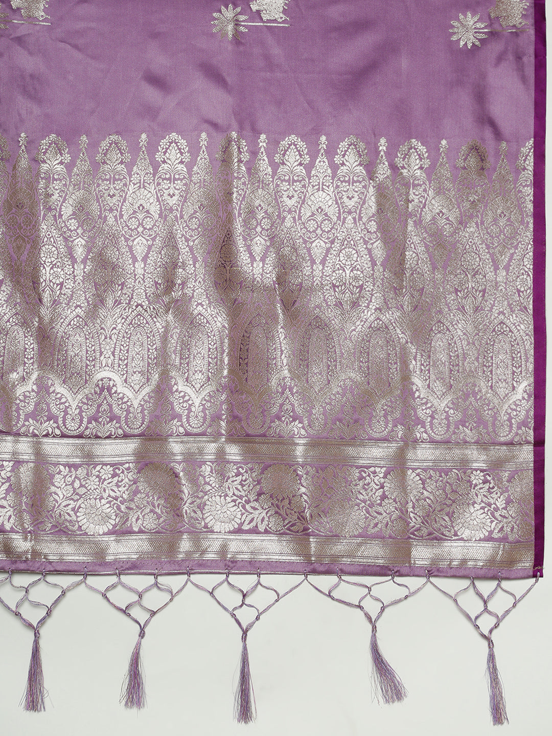 Women Lavender Soft Silk Saree SS385
